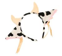 BESPORTBLE 1 Pz fascia di mucca cerchio per dell'anno del bue mucca halloween peluche Accessori per ornamento per fascia da festa bel copricapo decorativo fascia in metallo
