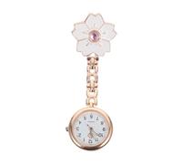 BESPORTBLE 1 Pz. tavolo dell'infermiere orologio infermieristico leggero catena ciondolo con numero penna casa watch vegito guardare orologio da petto orologio da tasca Lega di zinco bianca