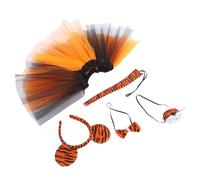 BESPORTBLE 1 Set Accessori Cosplay con Orecchie e Gonna Tulle per Halloween Teatrali Costume Adatto per Ruolo e Ruolo