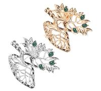 BESPORTBLE 1 Set Accessori Per Il Cuore Delle Foglie Spille E Pin Del Risvolto Spilla in Lega Di Zinco Spilla Da Scialle Spilla Per Vestiti Heartbrooch Spilla A Cuore D'amore 2 Pezzi