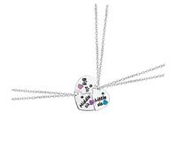 BESPORTBLE 1 Set collana a cuore Collana per le sorelle collana puzzle da donna collana di puzzle del cuore di corrispondenza collane di amici collana di puzzle degli amici lega