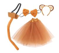 BESPORTBLE 1 Set copricapo di orecchie di scimmia adulto pelliccia infantile fascia dell'orecchio di scimmia decorazione di costumi di animali gonna tutù scimmia Pile orsacchiotto