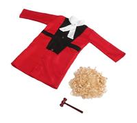 BESPORTBLE 1 Set Costume da Giudice per Martelletto Outfit Cosplay per Feste e Halloween Per Giocare AI Ruoli e Scoprire