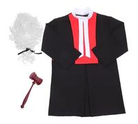 BESPORTBLE 1 set Costume Giudice Unisex per Martelletto e Outfit Ruolo per Feste e Spettacoli Teatrali Taglia per