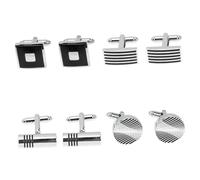 BESPORTBLE 1 Set Cufflinks Per Camicie Cufflink Con Design Vari Per Papà E Sposi 4 Paia