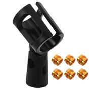 BESPORTBLE 1 set di clip per supporto microfono - Adattatori per morsetto microfono per interviste in studio e podcast - Attacco clip di supporto universale