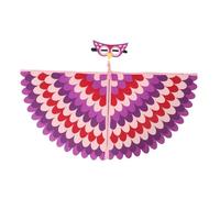 BESPORTBLE 1 set di da gufo in feltro per bambini - Mantello e maschera da gioco di ruolo con animali - Costume da per feste di compleanno, carnevale e spettacoli teatrali, blu