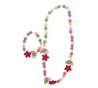 BESPORTBLE 1 Set Di Gioielli Bracciale Gioielli Per Per Ragazze Collane Per Ragazze Bigiotteria Per Ragazze Collana Di Perline Gioielli Arcobaleno Collane Di Perline Per Ragazze