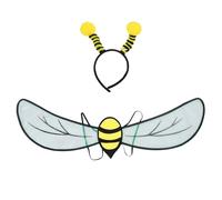 BESPORTBLE 1 set di kit di fascia per capelli con antenna e da ape - Costume da fata delle api, travestimento, fascia per capelli, accessori per feste in costume di Halloween e Natale