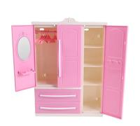 BESPORTBLE 1 set di mobili per armadio per bambole: mini armadio portaoggetti per bambole da 30 cm - contenitore apribile con grucce - accessori per camera da letto per per bambini.