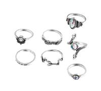 BESPORTBLE 1 Set Gioielli Con Anello Di Serpente Anelli Di Serpente Anello Elegante A Forma Di e Di Dito Retrò Delicato Nocca Anelli D'epoca Doni Ad 7 Pezzi