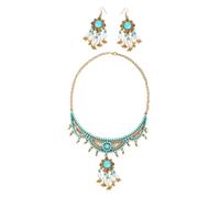 BESPORTBLE 1 Set insieme dell'orecchino della collana per collana d'argento orecchini d'epoca gioielleria collane bigiotteria femminile collana da donna collana ragazza lega
