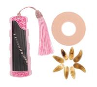 BESPORTBLE 1 Set Plettri per Dita Guzheng Resina Design Naturale con Stoccaggio per Performance e Domestico Organizzazione delle Parti Strumentali