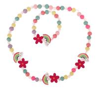 BESPORTBLE 1 Set Set Di Gioielli Bracciale Gioielli Per Collane Per Ragazze Collana Di Perline Bigiotteria Per Ragazze Collane Per Ragazze Giovani Gioielli Per Ragazze Gioielli Arcobaleno
