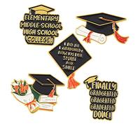 BESPORTBLE 1 Set Spilla Per Berretto Da Scapolo Perni Spilla Laurea 2023 Smalto Pin Di Risvolto Spilli Per Zaini Risvolto Per Uomo Perno Estetico Spillo Piccolo Lega 5 Pezzi