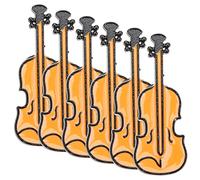 BESPORTBLE 1 Set Spilla Per Chitarra Spilla Per Strumenti Spilla Violino Per Vestiti Brucia Dei Vestiti Da Donna Spilla Musicale Spille Per Perno Di Violino Lega Arancia 6 Pezzi