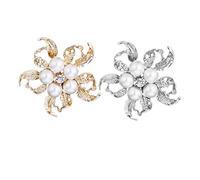 BESPORTBLE 1 Set Spilla Strass Pettorina Di Perle 4 Pezzi