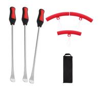 BESPORTBLE 1 Set Strumenti per Riparazione Pneumatici per Dirt Bike Kit Completo con Leve Protezioni Cerchioni e Sacchetto Portaoggetti Costruzione Robusta e Impugnatura Ergonomica
