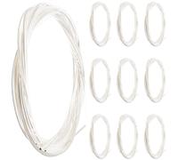 BESPORTBLE 10 Confezioni Set di Corde per Chitarra Classica in Nylon Trasparente e Rame Argentato, 6 Corde Comode e Resistenti per Test di Tensione Critica, Accessorio per Chitarra Bianca