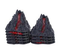 BESPORTBLE 10 Decorazione Desktop Simulato in Plastica Paesaggio Vulcanico Realistico Modellino Eruzione Artificiale per Giochi e Arredo