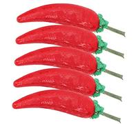 BESPORTBLE 10 frutta simulazione mini figurine verdure mini decorative Resina sintetica rosso