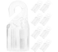 BESPORTBLE 10 Ganci per Tende in Plastica Pom per Asta Accessori di Ricambio per Tende Ganci Punta per Sostituzione e Riparazione Compatibili Uso Domestico