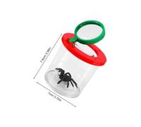 BESPORTBLE 10 Kit Contenitori Insetti con Dingrandimento Trasparente Scatole Osservazione Educative per Studenti per Esplorazione Insetti Outdoor