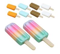 BESPORTBLE 10 Miniature Ice-lolly Toy in Realistic Mini Dessert Figurines For Dollhouse Play Safe Non-toxic Plastic Portable Pretend Food Accessories For
