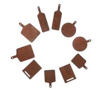 BESPORTBLE 10 Miniature Wooden Cutting Board Realistic Mini Chopping Boards With Rounded Edges Safe For Play And Early Learning Toy