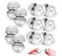 BESPORTBLE 10 Paia Decorazione Magnetica Perla Prodotto Il Velo Pesa A Forma Di Perla Magnetica Hijab Perni Hijab Magnetici Magneti Hijab Con Perle Tallone Perline Metallo Argento