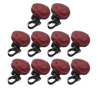 BESPORTBLE 10 Pezzi Catarifrangenti per Mountain Bike in Plastica Rosso, Resistente All'abrasione Massima visibilità, Accessori per Bicicletta per Mountain Biking e Percorsi Fuoristrada
