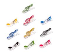 BESPORTBLE 10 pezzi Clip per Spartiti Musicali Morsetti Robusti in Plastica Colorata per Fissare Pagine di Libri e Note per Pianoforte e Leggio Resistenti al Vento e Durevoli per Musicale e