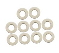 BESPORTBLE 10 pezzi Cuscinetti in Feltro per Valvole Tromba Morbido Cotone Bianco Protezione e Fissaggio Tasti Strumento Musicale Accessori Trombe