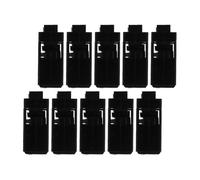 BESPORTBLE 10 Pezzi Fibbie a Pressione Nere per Bidone della Spazzatura Chiusure a Scatto in Plastica Serrature per Coperchio di Secchio della Spazzatura per Uso Domestico e Pubblico