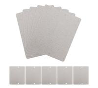 BESPORTBLE 10 Pezzi Foglio di Mica per Microonde Resistente al Calore Superficie Facile da Pulire e Funzione Ritardante di Fiamma per Riparazione Forno in Cucina Domestica