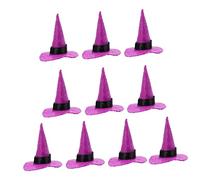 BESPORTBLE 10 Pezzi Mini Cappelli da Strega Feltro per Decorazioni Halloween Accessori per Feste e Cosplay per Gnomi e Mascherate