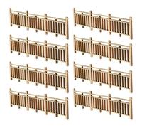 BESPORTBLE 10 Pezzi Modellino Staccionata Decorativa per Villaggio in Miniatura Recinzione Simulazione per Diorami e Layout Architettonici