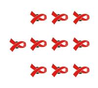BESPORTBLE 10 Pezzi Spilla da Petto Distintivo Nastro Rosso in Ferro per | Stile Creativo e Unico, per Compleanni e Feste, Spilla Donna Rossa, Accessorio Elegante per Camicia