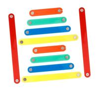 BESPORTBLE 10 pezzi Strisce Magnetiche Educative Colorate per Costruzioni Geometriche Gioco Interattivo per Sviluppo Logico e Matematico Poligoni per Casa Scuola e Asilo