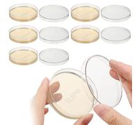 BESPORTBLE 10 Piastre di Agar Pre-coltivate: Piastre di Petri da 7 Cm con Agar Nutritivo per Esperimenti di Microbiologia, Ricerca di Laboratorio Scientifico, Strumenti Didattici Stem