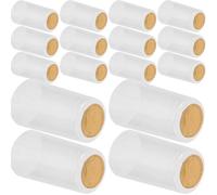 BESPORTBLE 100 Capsule Termoretraibili Trasparenti per Bottiglie di Vino Tappi Sigillanti Resistenti in PVC per Imbottigliamento e Conservazione Accessori per Enoteche Bar e Feste