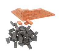 BESPORTBLE 100 Mattoncini Miniatura DIY per Modellismo da Argilla per Decorazioni e Progetti Scolastici per Layout Treni e Scene Miniature