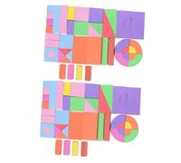 BESPORTBLE 100 Mattoncini Morbidi Eva Giocattoli Educativi per Blocchi da Costruzione Resistenti e Colorati per Sviluppo Intellettuale e Manuale per Riconoscimento Colori e