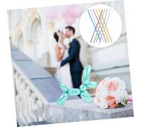 BESPORTBLE 100 Palloncini Lunghi Metallici in Lattice per Modellare Decorazioni Feste DIY Palloncini Striscia Colorati per Compleanni Matrimoni e Shower