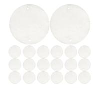 BESPORTBLE 100 Pezzi Dischi di Conchiglia Rotondi a Due Fori da 4cm per Creazione di Gioielli, Alta Durata e Resistenti allo Sbiadimento, per Decorazioni e Artigianato Fai da Te