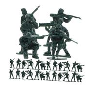 BESPORTBLE 100 pezzi Soldatini Militari Miniatura Verde Modelli per Giochi di Ruolo e Scenari di Guerra Decorazioni Realistiche per Tavolo di Sabbia e Raccolte