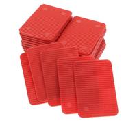 BESPORTBLE 100 Pezzi Spessori Piatti in Plastica Rossa per Finestre e | Installazione Semplice, Adattamento Versatile, Riduzione del Rumore, Nota sulla Differenza di Colore