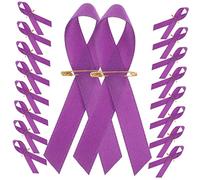 BESPORTBLE 100 Pezzi spilla a nastro Spilla per conferenze Spilla per abbigliamento Creazione spille distintive nastro sottile Spilla creativa distintivo del pettorale stoffa Viola,porpora