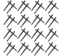 BESPORTBLE 100 Set Set di Aste per Freccette Sostituibili in Nylon Nero, Filettatura 2ba, Resistenti all'Usura, Portatili e Facili da Installare, Ricambio per Freccette