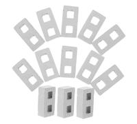 BESPORTBLE 100 Villa a Blocchi Da Costruzione Mini Mattone Artificiale Pietre Mattoni in Miniatura Blocchi Mattoni Model Building Supplie Grigio